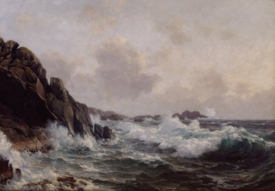 Brandung bei Kvitsoy von Lauritz Haaland