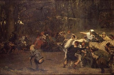 Gunthram Bose und seine Töchter, 572 n. Chr. von Lawrence Alma Tadema