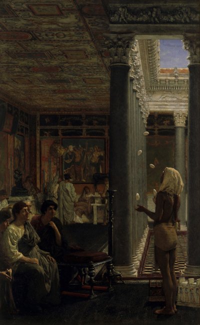 Ein Jongleur, 1870 von Lawrence Alma Tadema
