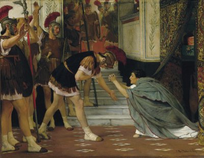 Proklamation von Claudius als Kaiser, 1867 von Lawrence Alma Tadema