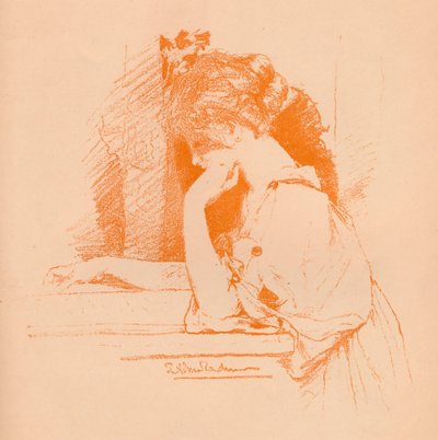 Skizze eines Mädchens, ca. 1885, 1896 von Lawrence Alma Tadema