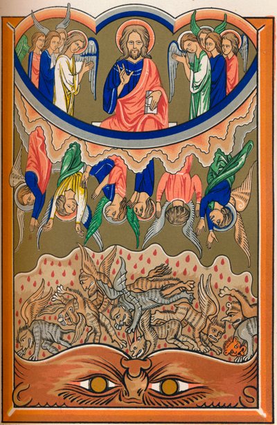 Der Sturz der rebellischen Engel, ca. 1260, 1849 von Lemercier