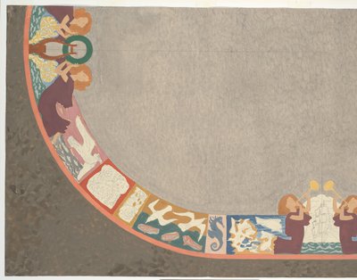 Entwurf Teil Teppich von Leo Gestel