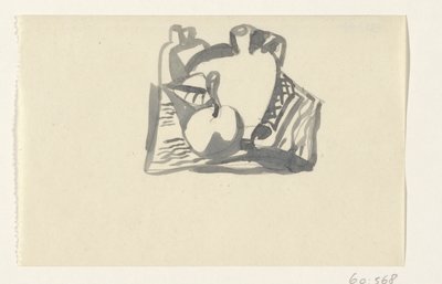 Stillleben mit Apfel und Krug von Leo Gestel