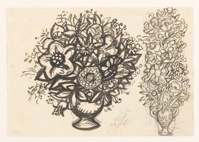 Zwei Vasen mit Blumen von Leo Gestel