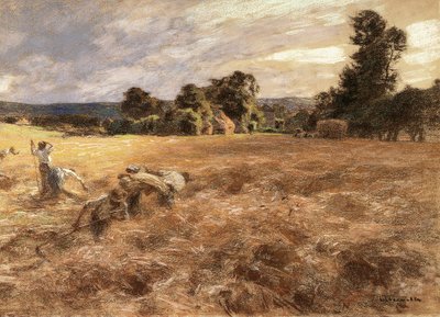 Sturm während der Ernte, 1906 von Leon Augustin Lhermitte