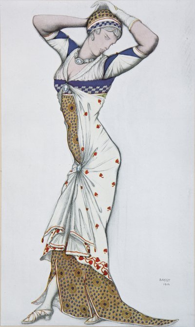 Entwurf eines modernen Kleides, 1910er Jahre von Leon Bakst