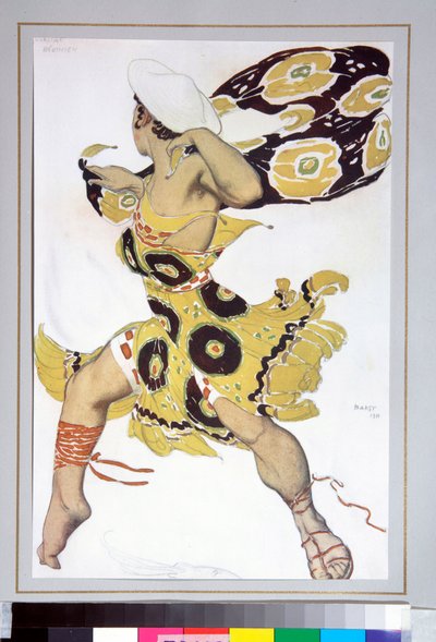 Phobos. Kostüm für das Ballett „Narziss“ von Leon Bakst