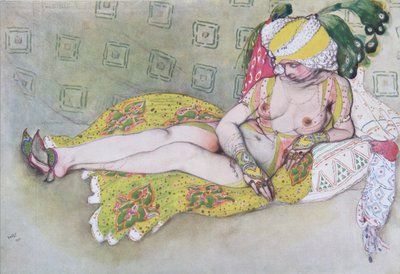 Die Frau des Gelben Sultans, 1916 von Leon Bakst