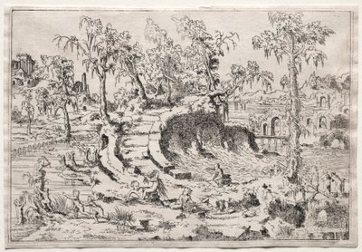 Landschaft mit Putti von Leon Davent