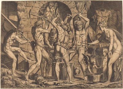 Venus an der Schmiede des Vulkan von Leon Davent