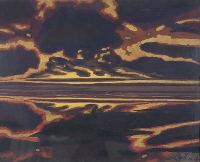 Meereslandschaft mit untergehender Sonne von Leon Spilliaert