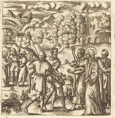 Christus heilt einen stummen Mann von Leonard Gaultier