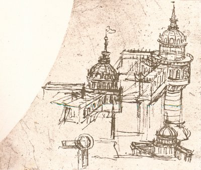 Architektur für Burgen von Leonardo da Vinci