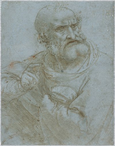 Halbfigur eines Apostels, 1493-1495 von Leonardo da Vinci