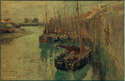 Fischerhafen von Nieuport von Leonhard Sandrock