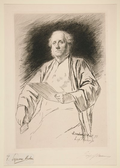 Porträt von Seymour Haden von Leopold Flameng