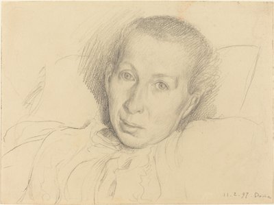 Die Schwester des Künstlers, Marie von Kalckreuth von Leopold von Kalckreuth
