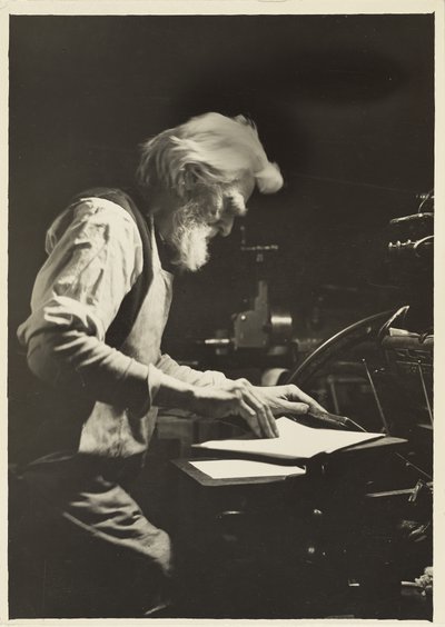 Drucker in New York, 1905 von Lewis Wickes Hine