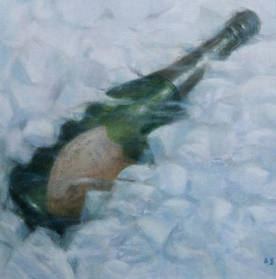 Champagner auf Eis, 2012 von Lincoln Seligman