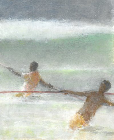 Fischer ziehen Netze ein, 2015 von Lincoln Seligman