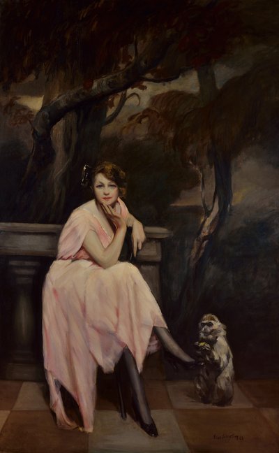 Signorina in rosa, 1923 von Lino Selvatico