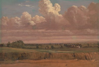 Landschaft mit Weizenfeld, ca. 1850er Jahre von Lionel Constable