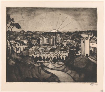 Avignon von Lodewijk Schelfhout (signed by artist)