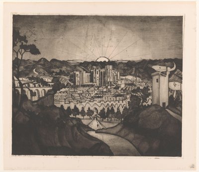 Avignon von Lodewijk Schelfhout (signed by artist)