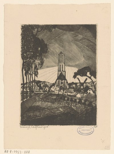 Lienden von Lodewijk Schelfhout (signed by artist)