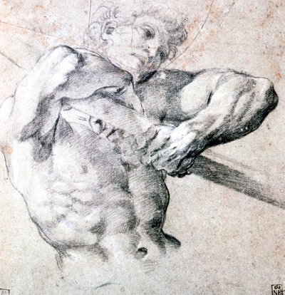 Studie einer Figur, um 1575-1619 von Lodovico Carracci
