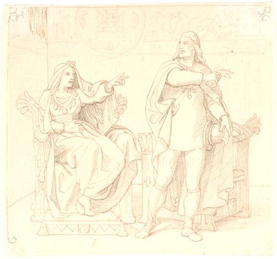 Olaf Tryggvesen und Sigrid Storråda von Lorenz Frølich