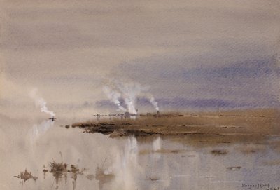 Skizze am Potomac, 1883 von Lorenzo J. Hatch