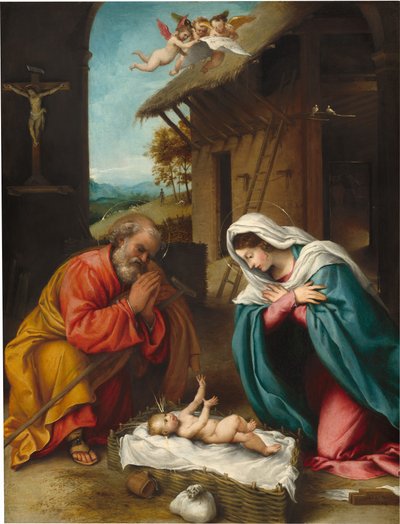 Die Geburt Christi von Lorenzo Lotto