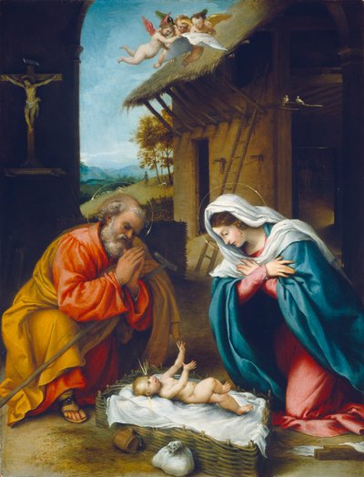 Die Geburt Christi von Lorenzo Lotto