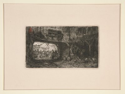Hof mit Durchgang von Louis Adolphe Hervier