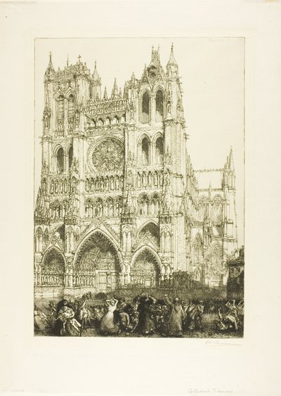 Kathedrale von Amiens von Louis Auguste Lepère
