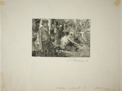 Maiglöckchen sammeln von Louis Auguste Lepère