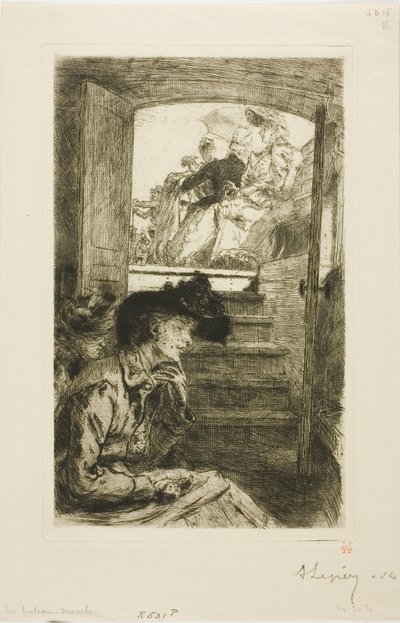 Im Bateau-Mouche von Louis Auguste Lepère