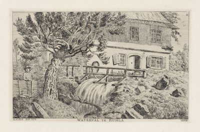 Wasserfall in Ruhla von Louis Charles Hora Siccama