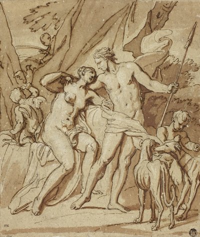 Venus und Adonis von Louis Cheron