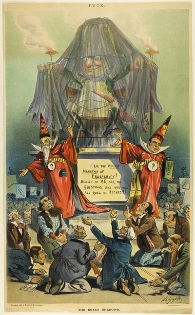 Das große Unbekannte, aus Puck von Louis Dalrymple