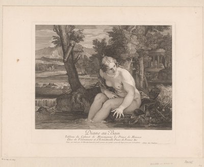 Badende Diana von Louis Desplaces