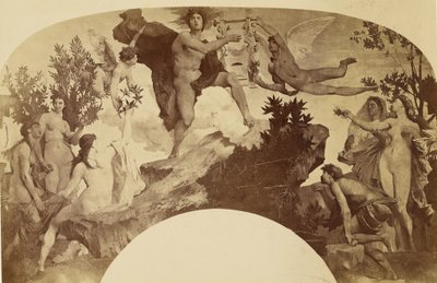 Apollon empfängt die Leier von Louis Emile Durandelle
