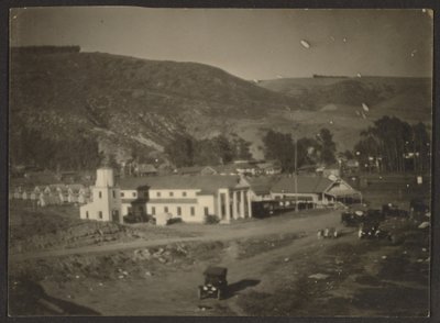 Landschaft mit Gebäuden von Louis Fleckenstein