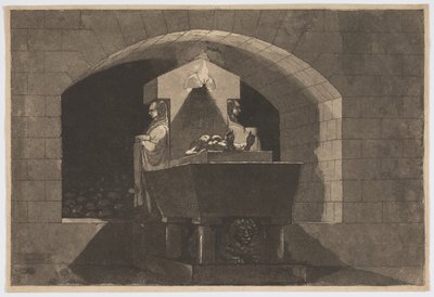 Grab mit Karyatiden von Louis Jean Desprez