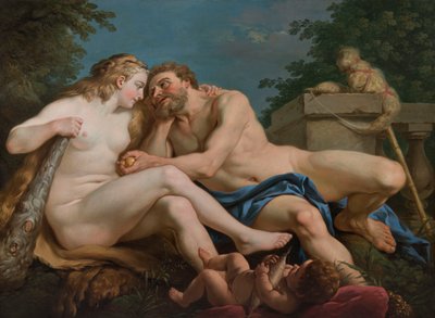 Herkules und Omphale von Louis Jean François Lagrenée