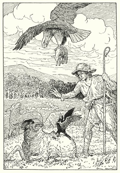 Der Adler und die Dohle von Louis John Rhead