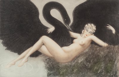 Leda und der Schwan, 1934 von Louis Justin Laurent Icart