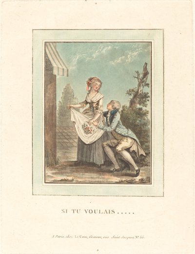 Wenn du wolltest von Louis Le Coeur after Nicolas Lavreince